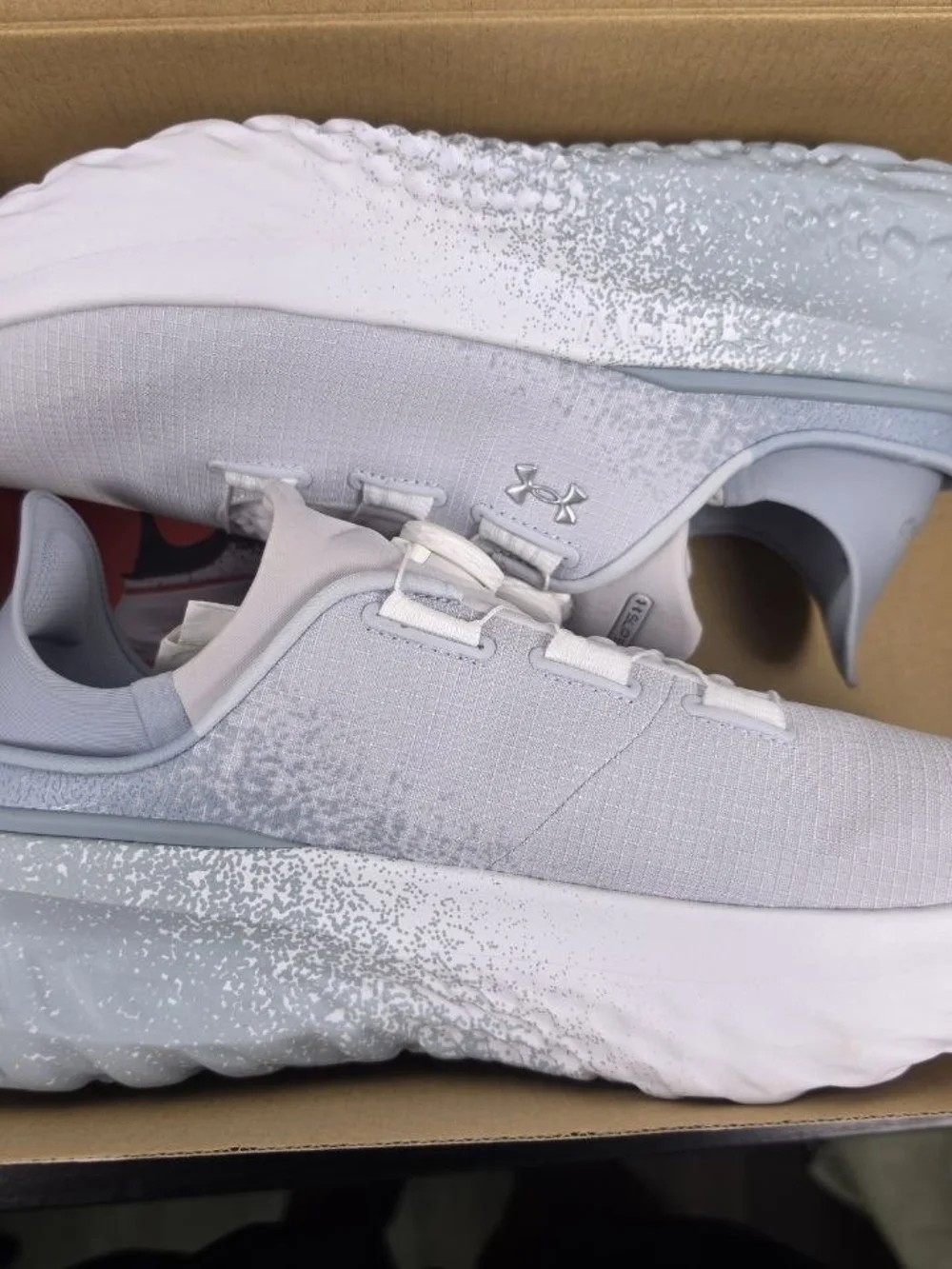 Under Armour Men’s White Performance Dial-Lace Sneakers